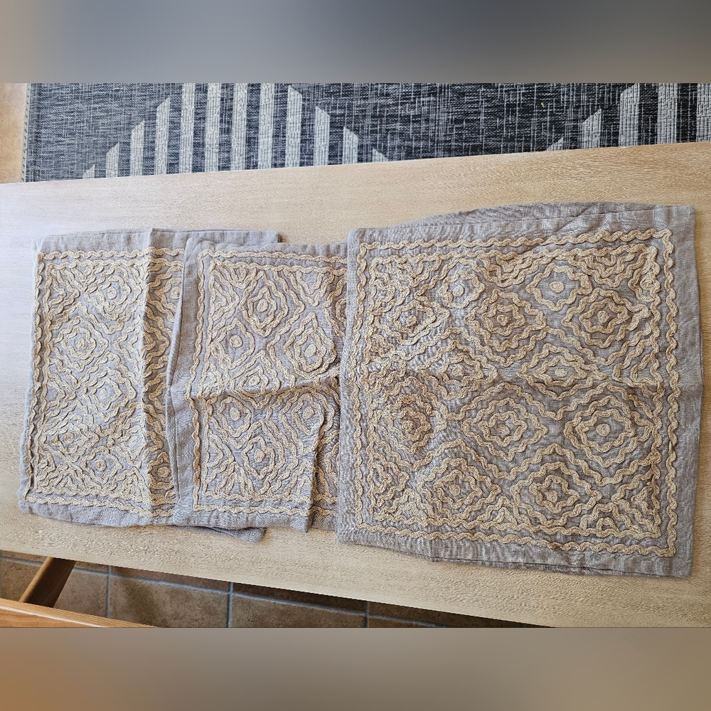 Jute pillow covers